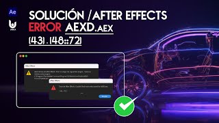 After Effects  Solución de error AEXD Plugins  “AEXDexe” 43  4872 [upl. by Annnora]