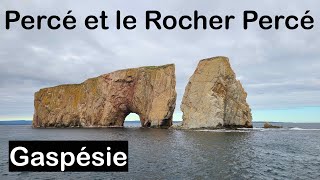 La ville de Percé et son fameux rocher percé Vacances en Gaspésie été 2021 [upl. by Nahsez]