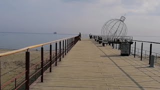 Larnaca Cyprus Viewing  Bridge Lock  Finikoudes Beach [upl. by Corly]