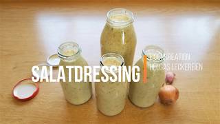 Salatsauce auf Vorrat  Bestes Salatdressing  einfach und lecker  Eigenkreation [upl. by Yenitirb]