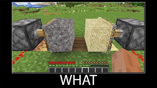 Minecraft wait what meme part 29 realistic sand and gravel [upl. by Harriette]