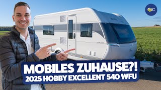 ✨ JETZT NEU 2025 Hobby Excellent 540 WFU  Caravan  Test amp Kaufberatung  Camperland Bong [upl. by Groeg]