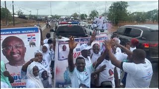 WOW WALEWALE PEOPLE FOLLOW DR BAWUMIA EVEN IN THE RAINS [upl. by Olifoet]