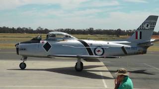 CA27 Mk 32 F86 Sabre Jet Flying at Temora Nov 2011 [upl. by Vittoria]