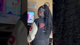 MID SLEEK PONYTAIL 😍 viralshort ponytail stylist hair [upl. by Koy404]