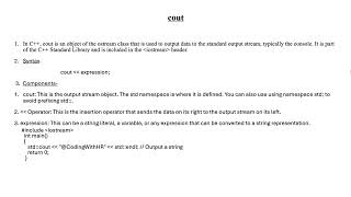 Input and Output in C  cout [upl. by Constantine]