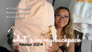 what’s in my backpack  senior year  2025  Life with Melodiee [upl. by Fahy893]