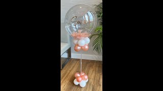 No Helium Balloon Stand Instructions for DIY KIT [upl. by Naashar846]