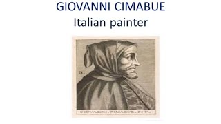 Giovanni Cimabue autobiography [upl. by Illil]