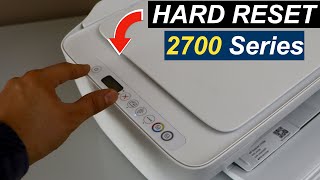 HP DeskJet 2700 Hard Reset  How To Fix Printer Common Problems [upl. by Yllas]