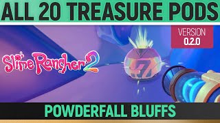 Slime Rancher 2  All 20 Treasure Pods  Powderfall Bluffs 020 [upl. by Gilud]