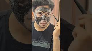 Tried Charcoal peel off mask for the first time  Charcoal mask  malayalam skin care skincare [upl. by Ewolram303]