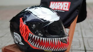 Review Nón HJC RPHA 11 Marvel Venom  Chia sẽ Kinh nghiệm chọn nón Fullface [upl. by Aurelea]