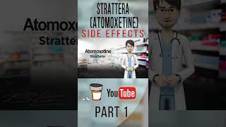 STRATTERA ATOMOXETINESIDE EFFECTS Common Part 1 sideeffects [upl. by Martell59]