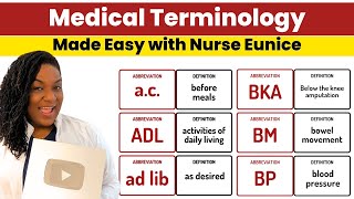 🩺 2024 Medical Terminology Made Easy  Part 1 [upl. by Allerie536]