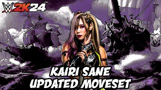 WWE 2K24 Kairi Sane Updated Moveset [upl. by Burty214]