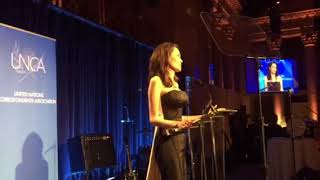 Angelina Jolies speech at the UNCA dinner award [upl. by Yodlem]