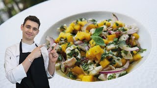 Recette ceviche de lieu noir  TUTO [upl. by Wilson]