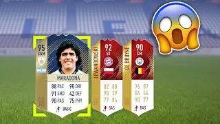 95 RATED ICON amp 5 MILLION COINS IN 1 PACK😱  TOP 10 LUCKIEST FUT CHAMPS MONTHLIES PACKS OF FIFA 18 [upl. by Ayeki]