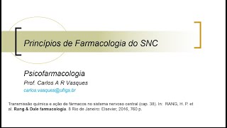 Introdução à Farmacologia do SNC [upl. by Etnasa756]