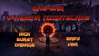 ESO – Easy PvE 1 Bar Stamina Nightblade StamBlade  2020 New Twitch wwwtwitchtvthegameroom [upl. by Balsam]