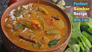 Sambar Recipe In Teluguహోటల్ స్టైల్ సాంబార్Perfect Sambar In teluguHow To make Sambar Vismai food [upl. by Majka]