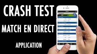 Crash Test  Être alertés des derniers résultats football avec Match en direct Application [upl. by Heriberto735]