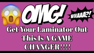 😯😍OMG Laminator GAME CHANGER😯👍 [upl. by Terrance]