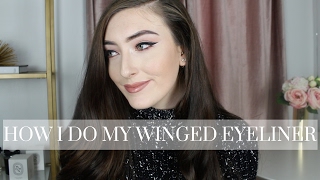 WINGED EYELINER TUTORIAL  Kaelin Fox [upl. by Teiv]