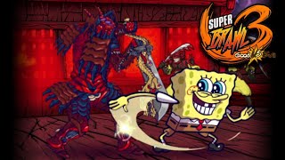 SpongeBob SquarePants vs Xandred  Super Brawl 3 Good vs Evil Full Match Gameplay 2023 [upl. by Ancell]