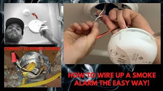 How to Wire a Smoke AlarmCarbon Monoxide Detector [upl. by Tipton]