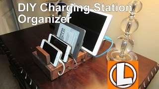 DIY 700 Charging Station Organizer For Your Smart Phones Iphones Ipads and Tablets [upl. by Annekam45]