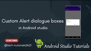 How to create an Alert box Customized Alert Box in Android Studioclass13 [upl. by Julis460]