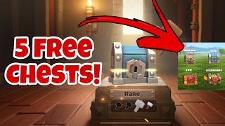 CLAIM THESE 5 FREE EVENT CHESTS NOW  Clash Of Clans [upl. by Einalam]