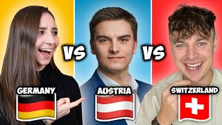 ONE language FIVE dialects German vs Austrian vs Swiss  Feli from Germany [upl. by Haidadej]