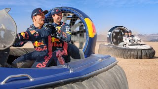 F1 Drivers Drift Hovercraft In The Desert 🇺🇸 [upl. by Joanie]