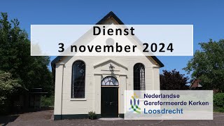 Dienst NGK Loosdrecht 3 november  Mevr M van den Berg [upl. by Kristina482]