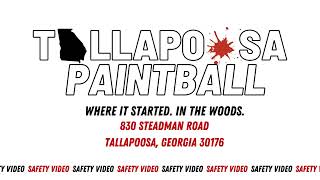 Tallapoosa Paintball Safety Video [upl. by Usanis196]