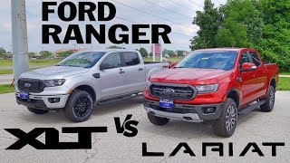 2019 Ford Ranger Lariat  XLT FX4  Side by Side Comparison [upl. by Kallick]