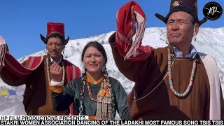 STAKRI WOMEN ASSOCIATION DANCING OF THE LADAKHI MOST FAMOUS SONG TSIS TSIS [upl. by Weigle452]