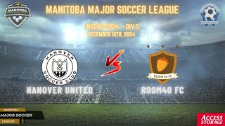 December 12th WSF Div 5 Hanover United vs Room40 FC [upl. by Edmunda]