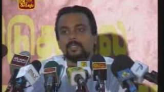 Accusations made by JVP of projecting image of Thamilchelvan [upl. by Krever]