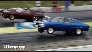 MSSM AIRSHOWGREG WARNERS 69 CHEVELLE VS JIM SABINS 69 CAMARO [upl. by Agee920]