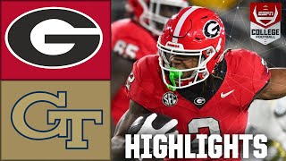 Georgia Bulldogs vs Georgia Tech Yellow Jackets  Full Game Highlights [upl. by Barcellona380]