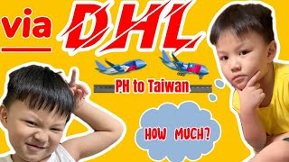 How much is the parcel’s shipment fee from 🇵🇭Philippines to 🇹🇼Taiwan via DHL  Cheng Fam TV [upl. by Amling250]