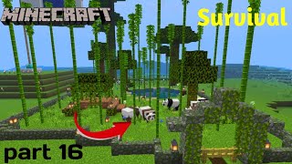 Minecraft pocket edition  Minecraft Survival series part 16 in Mobile [upl. by Court853]