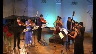 ZAGREB KOM 3 • Mendelssohn String Octet  mov 2 with double bass [upl. by Aiuqram2]