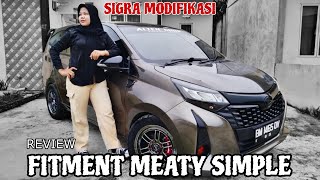 Review modifikasi Sigra M facelift fitment meaty simple [upl. by Novel]