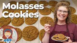 Molasses Cookies  Chewy Molasses Cookie Recipe  Old Fashioned Molasses Cookie [upl. by Xel]