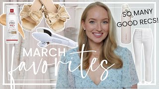 March Favorites 2024  The Best White Jeans  Strapless Bra and Items I use daily [upl. by Lagas478]